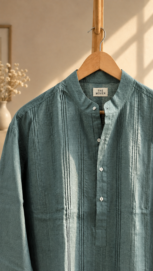 Cotton Kurta in Teal